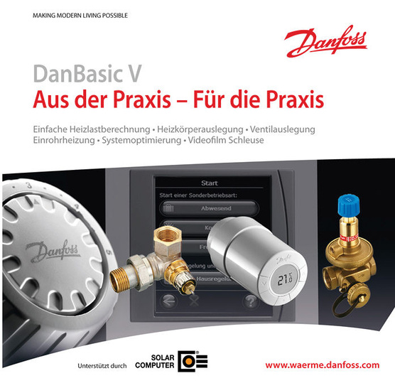 Danfoss: DanBasic-V-Software für den hydraulischen Abgleich von Heizungsanlagen.