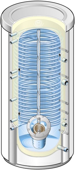 Weishaupt: Schnittbild des Energiespeichers WES-A. - © Weishaupt
