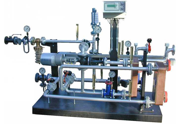 Abb. 1 Beispiel für eine HAST Fernwärmestation - © W. Bälz & Sohn
