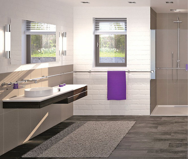 Kaja-Armaturen: Aufputz-Wasserleitungssystem Aquarail.