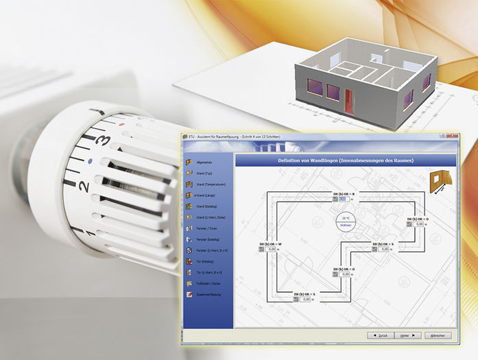Hottgenroth / ETU Software: „SHK Heizung 3D“ mit grafischer Heizflächenauslegung. - © Hottgenroth
