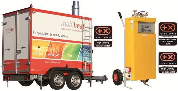 Heizmobil MH150F und Elektroheizmobil MH19.2. - © mobiheat
