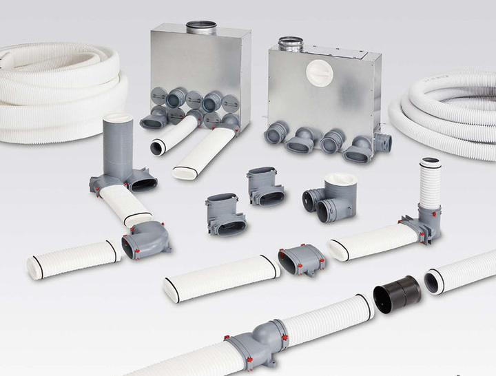 Helios: Luftverteilsystem FlexPipe „Plus“.