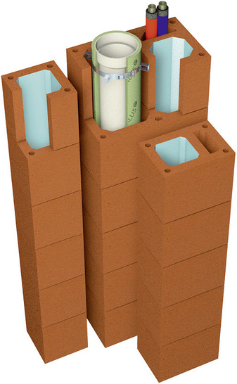 Erlus: Vento-Lüftungsschächte für Zu- und Abluft.