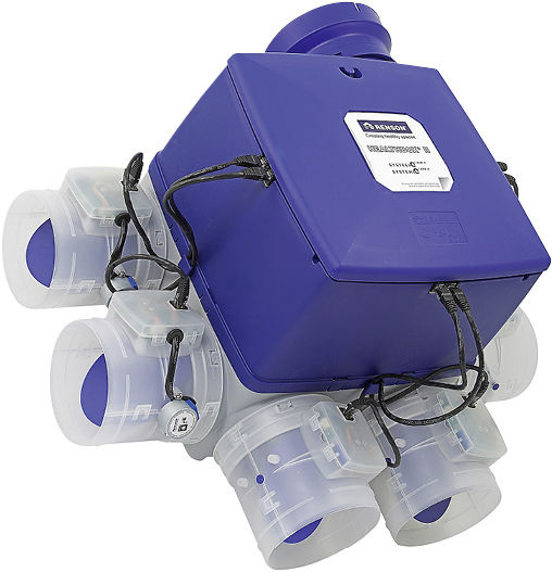 Renson: Abluftgerät Healthbox II mit raumweise zuzuordnenden Steuerungsmodulen. - © Renson

