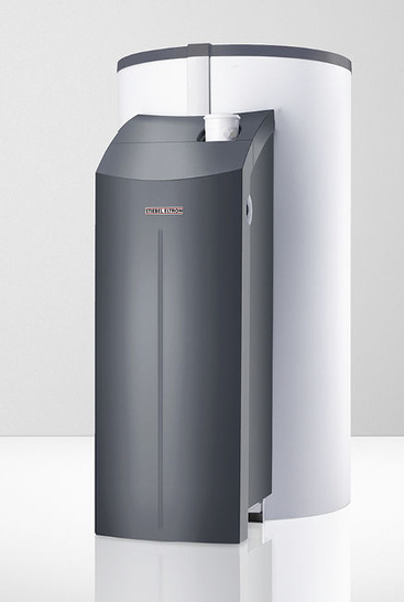 Stiebel Eltron: Wärmepumpen-Pufferspeicher mit integriertem Gas-Brennwertgerät. - © Stiebel Eltron
 Stiebel Eltron: Wärmepumpen-Pufferspeicher mit integriertem Gas-Brennwertgerät.