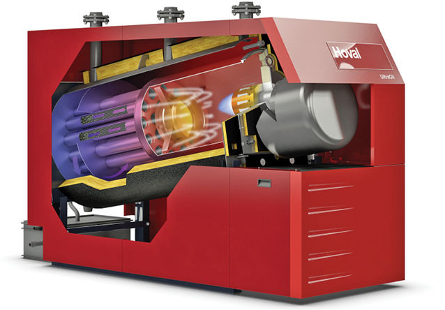 Hoval: Doppelkesselanlage UltraOil (600D). - © Hoval
 Hoval: Doppelkesselanlage UltraOil (600D).