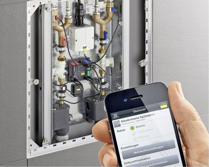 Viega: modulare Spülstation mit Funktion Hygiene+. - © Viega
 Viega: modulare Spülstation mit Funktion Hygiene+.