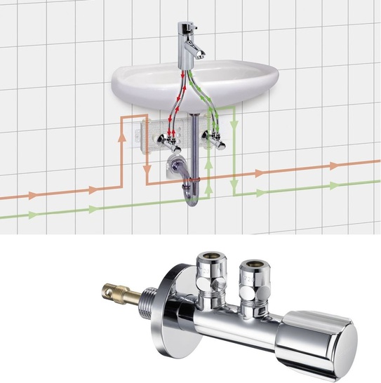 Kemper/Schell: Funktionsweise (oben) des HyTwinSystems und das HyTwin-Eckventil.