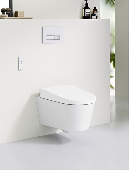Normal und schlicht: Das Dusch-WC Geberit AquaClean Sela.
