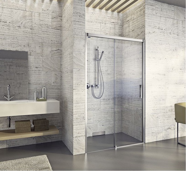 Duscholux: BellaVita3 mit zweiteiliger Schiebetür. - © Duscholux
 Duscholux: BellaVita3 mit zweiteiliger Schiebetür.