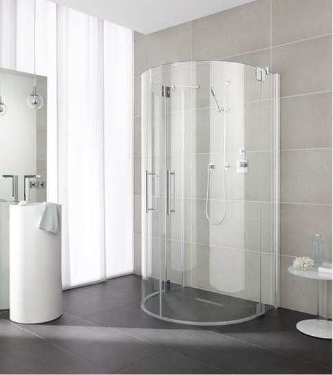 Kermi: Halbkreis-Duschkabine Pasa XP. - © Kermi
 Kermi: Halbkreis-Duschkabine Pasa XP.
