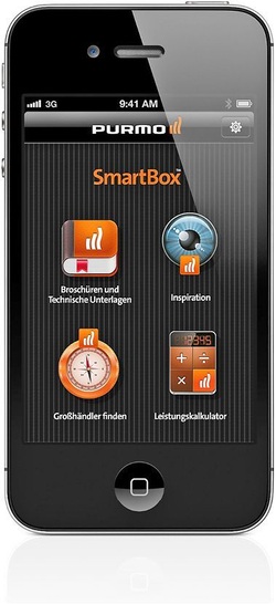 Purmo-App SmartBox. - © Purmo
 Purmo-App SmartBox.