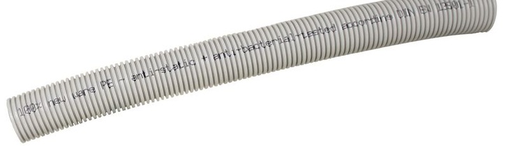 Systemair-Flex+-Rohr, seit Mai 2013 in Grau (zuvor in Blau).