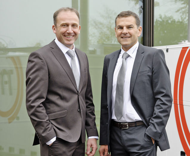 Die Mobil-in-Time-Geschäftsführer Fabio Doriguzzi und Marcel Ginter. - © Mobil in Time
