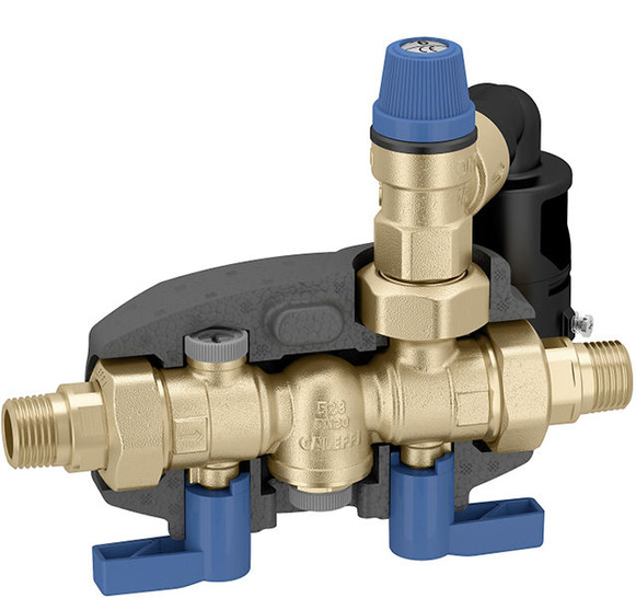 Caleffi: Sical-Speicher­sicherheitsgruppe DN 20.