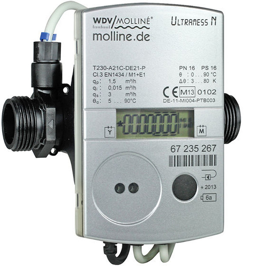 WDV/Molliné: Wärmemengenzähler Ultramess N. - © WDV/Molliné
 WDV/Molliné: Wärmemengenzähler Ultramess N.