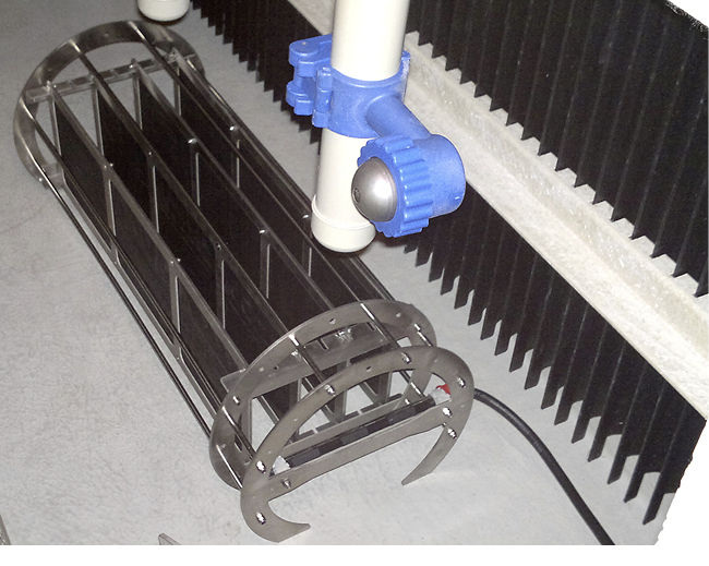 Berkefeld: VWS-MOL-LIK-Modul in einem Umlaufsprühbefeuchter.