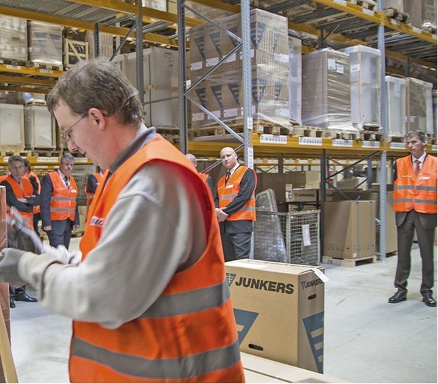 Neues Lager- und ­Logistikzentrum für Geräte und Zubehör von Junkers.