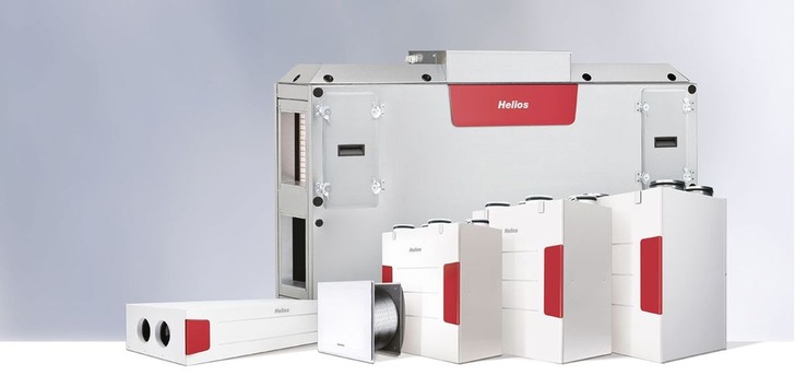 Helios-Lüftungsgeräte mit modularer Gerätekonzeption. - © Helios
