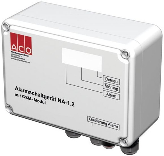 ACO Haustechnik: Alarmschaltgerät mit GSM-Modul.