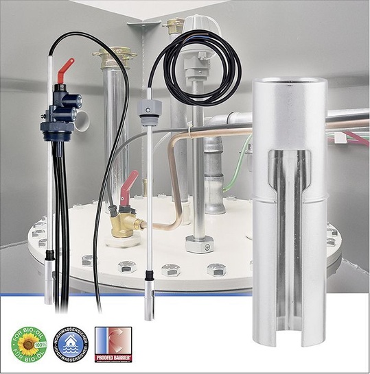 Afriso-Euro-Index: Grenzwertgeber GWG mit metallisierter Schutzhülse.