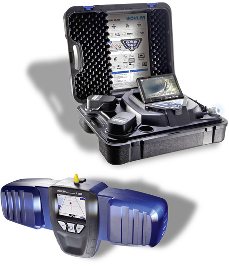 Kamerasystem Wöhler VIS 350 und das Ortungsgerät Wöhler L 200 Locator.