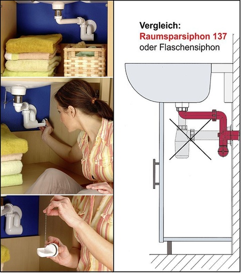 Dallmer: Waschtisch-Möbel-Siphon 137. - © Dallmer
