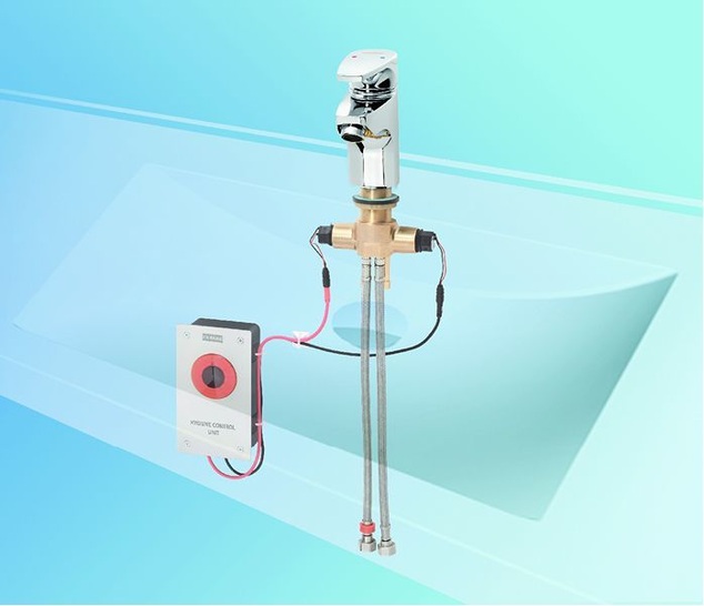 Franke Aquarotter: Aquafit-Einhebelmischer mit Hygieneeinheit.