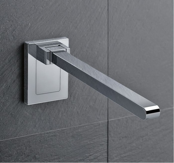 Hewi: Nicht fest installierter Stützklappgriff.