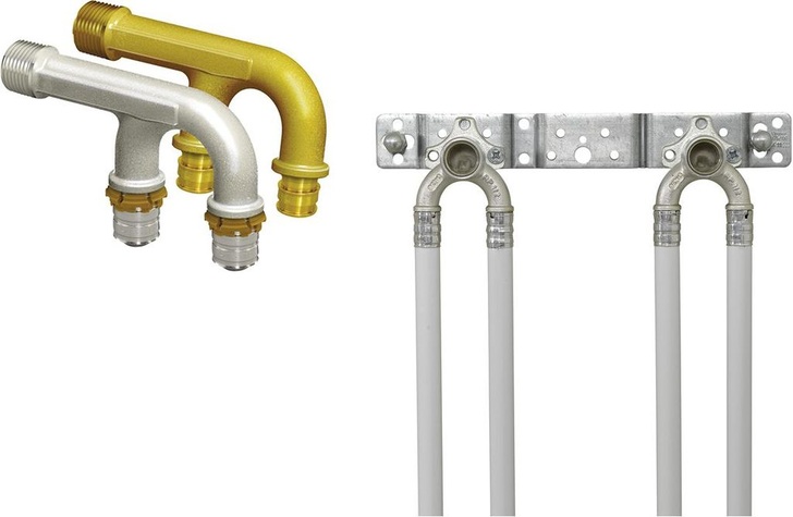 Uponor: U-Armaturenanschluss Unterputz und U-Wandscheiben.