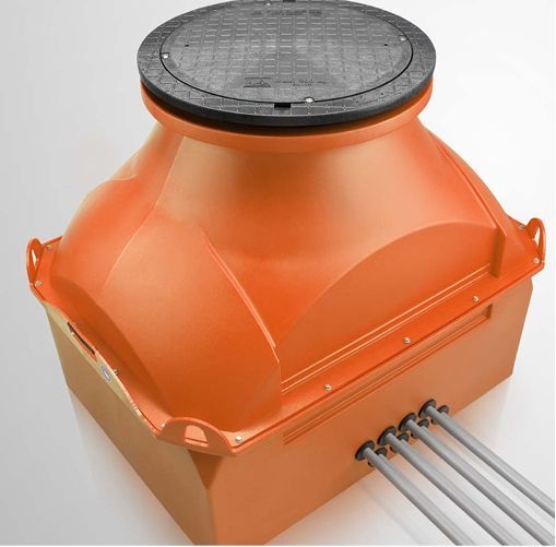 Rehau: Raugeo-Verteilerschacht XL.