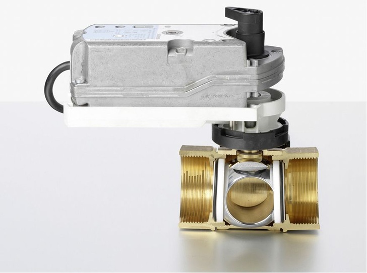 Siemens: Acvatix-Absperrkugelhahn. - © Siemens
 Siemens: Acvatix-Absperrkugelhahn.