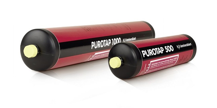 Elysator: Purotap-Deminera­lisierungspatrone.