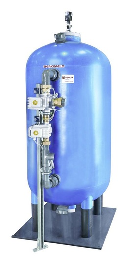 Berkefeld Druckfilter K zur Enteisenung, Entmanganung und Entsäuerung von Brunnenwasser.