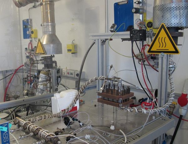 OWI-Prüfstand des Methanol-Reformers.