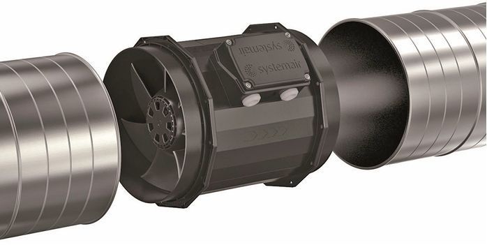 Systemair: Rohrventilator prioAir. - © Systemair
 Systemair: Rohrventilator prioAir.