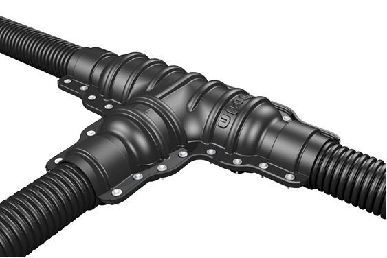 Uponor: T-Isoliersatz für vorgedämmte Rohre.