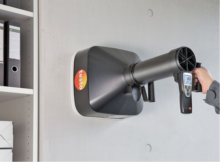 Testo: VolumenstromGleichrichter testovent 417.