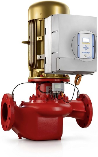 KSB: Inlinepumpen der Baureihe Etaline mit SuPremE-Motor.