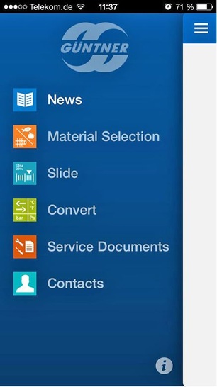 Güntner: Funktionsübersicht der Kältetechnik-App. - © Güntner
