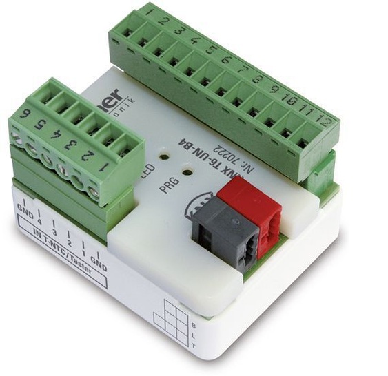 Elsner: Temperatur-Auswerteeinheit KNX T6-UN-B4. - © Elsner
 Elsner: Temperatur-Auswerteeinheit KNX T6-UN-B4.