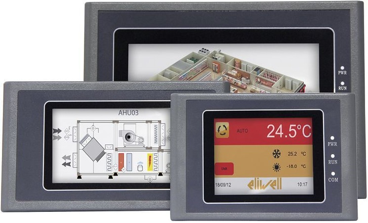 Eliwell: Programmierbare Touchscreens.