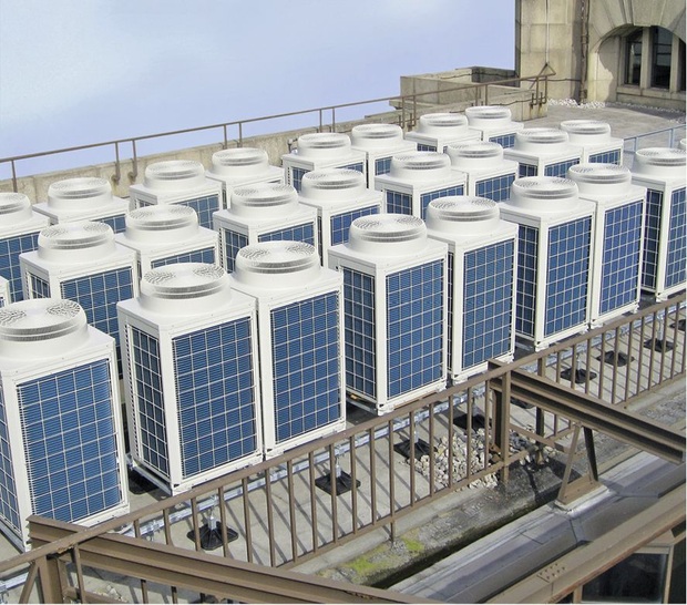 Big Foot Systems: VRF-Klimaanlage auf einem Light-Duty(LD)-Stahlrahmenträger.