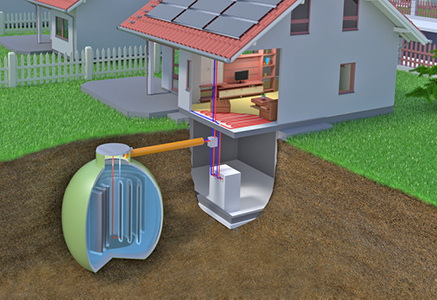 
Haase GFK-Technik: Eisspeichersystem. 
