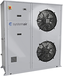 
Systemair: Luft/Wasser-Industriewärmepumpe Syscroll 20-30 Air EVO. 
