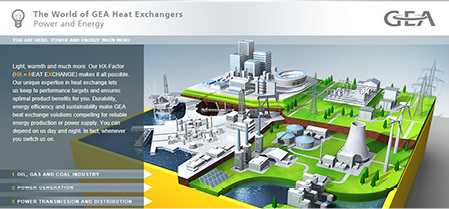 <p>
Vom Einsatzgebiet zur detaillierten Anwendung – die HX-Kompetenzpräsentation von GEA Heat Exchangers. 
</p> - © Bild: GEA Heat Exchangers

