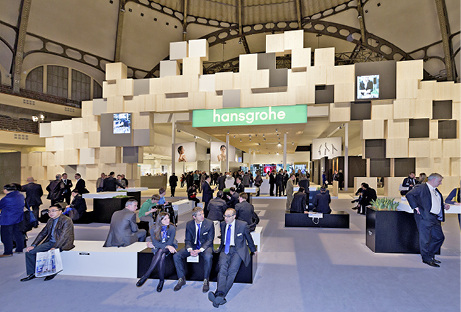 <p>
Hansgrohe-Messestand auf der ISH 2013. 
</p> - © Bild: Hansgrohe / Braxart.de

