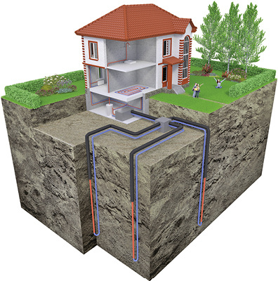 <p>
</p>

<p>
<span class="GVAbbildungszahl">1</span>
 Erdwärmesondensystem mit gedämmten Rücklaufleitungen. 
</p> - © Bild: Thermaflex

