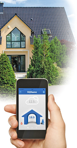 



Uponor: U@home – mobiler Zugriff auf die Flächentemperierung. 
